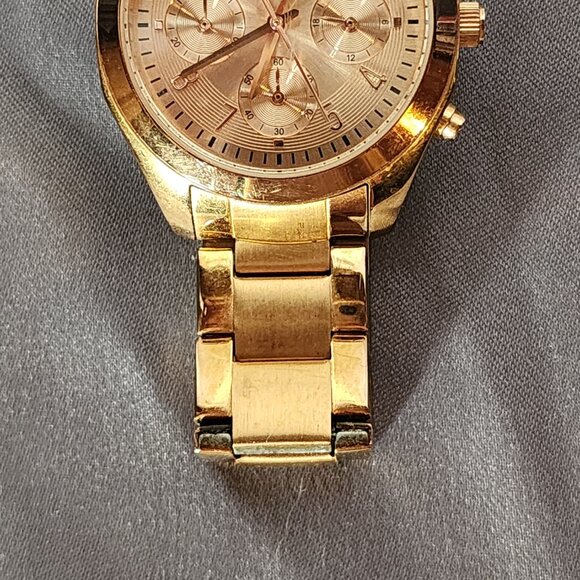 Caravelle New York Bulova Copper Tone Chronograph Water Resistant Melissa Watch - Picture 5 of 16